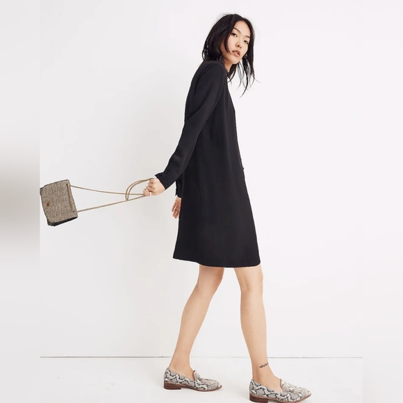 NWT Madewell Long Sleeve Button Front Dress Size Small - Picture 2 of 7